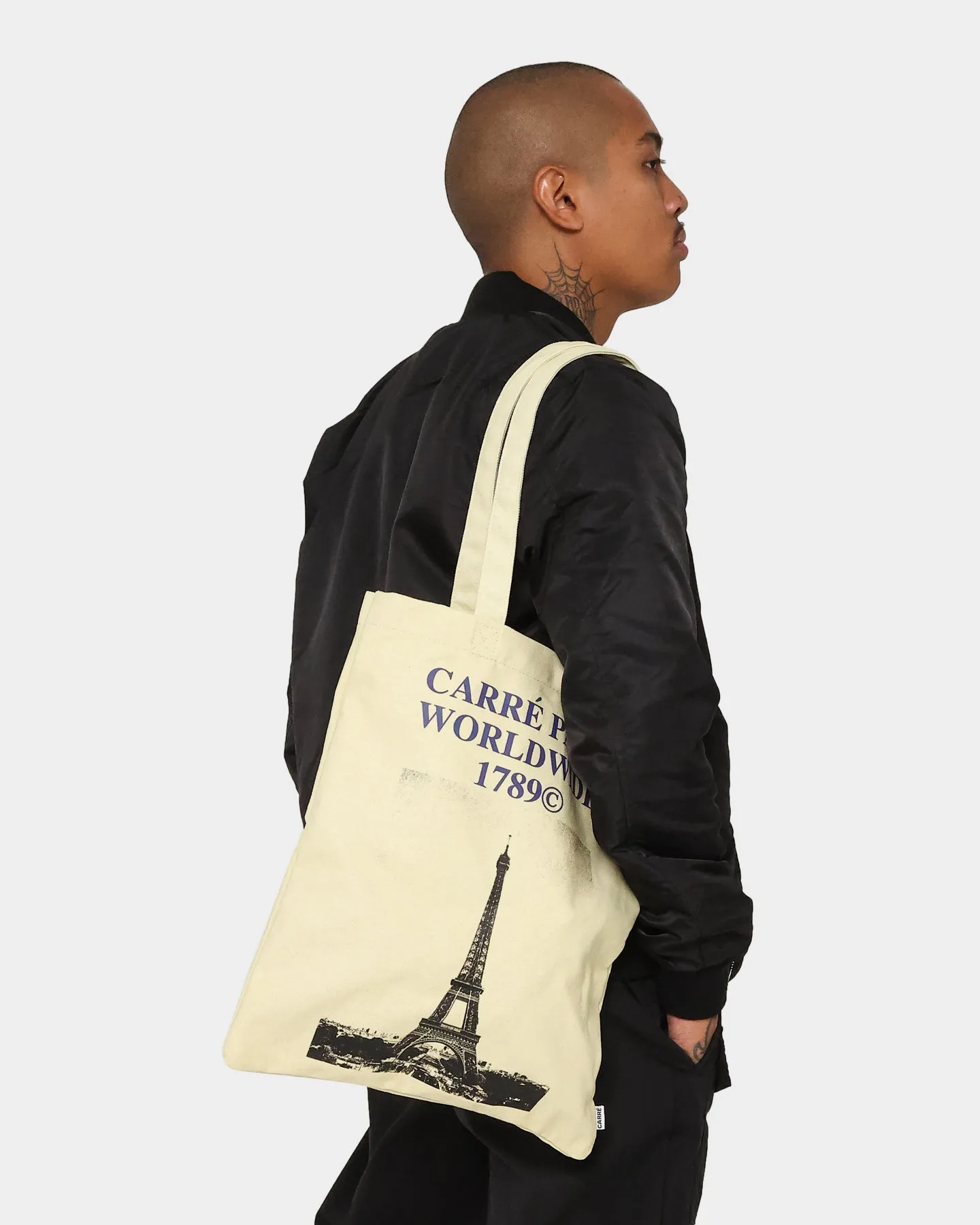 Carre Rosewide Vintage Tote Bag Off White