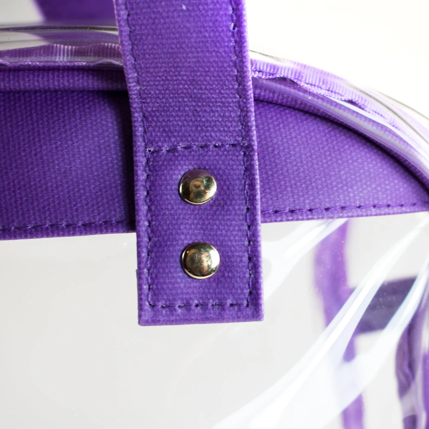 Carryall Tote - Purple and Clear