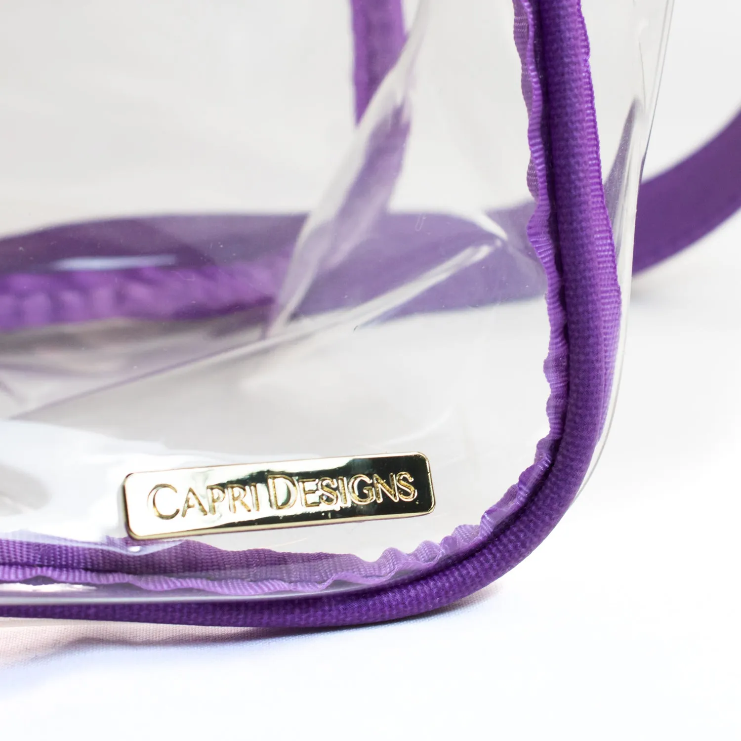 Carryall Tote - Purple and Clear