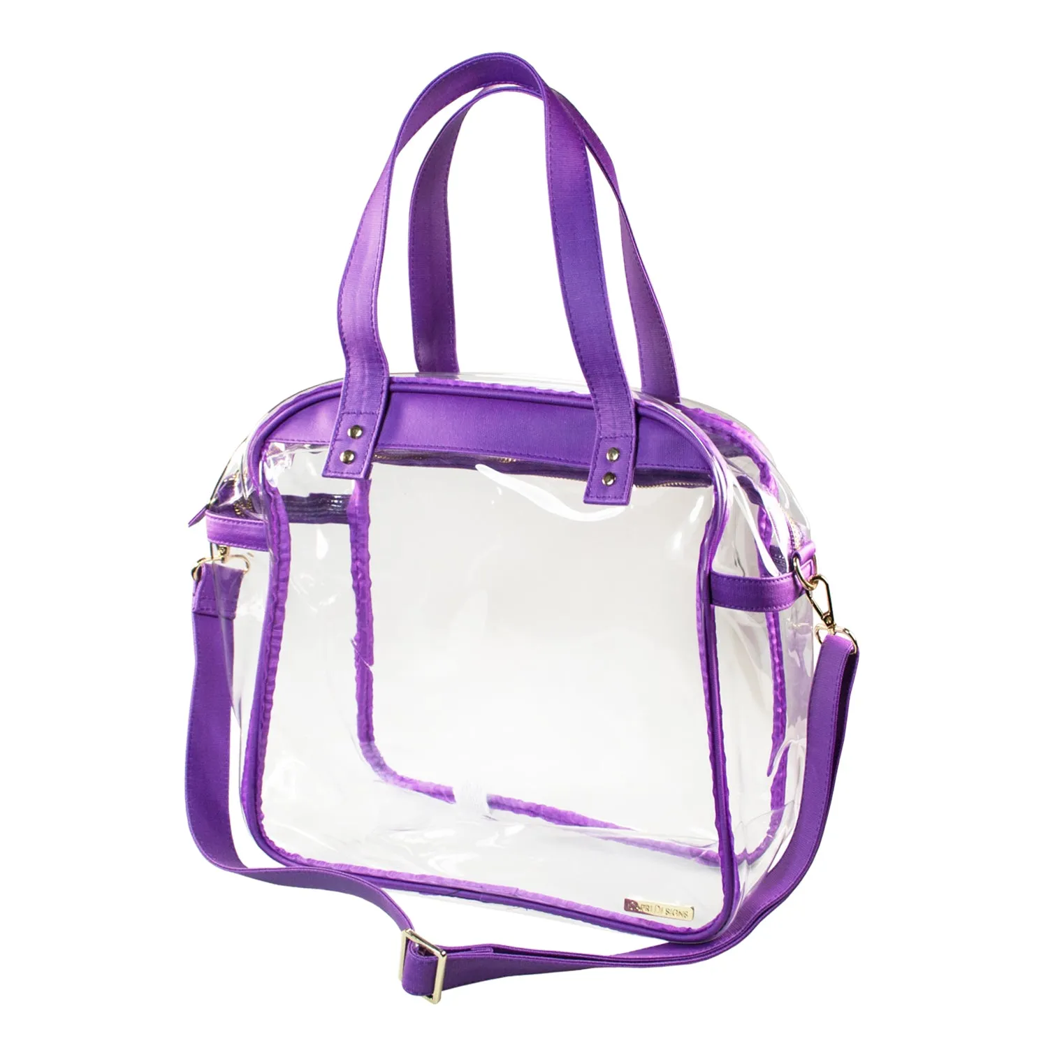 Carryall Tote - Purple and Clear