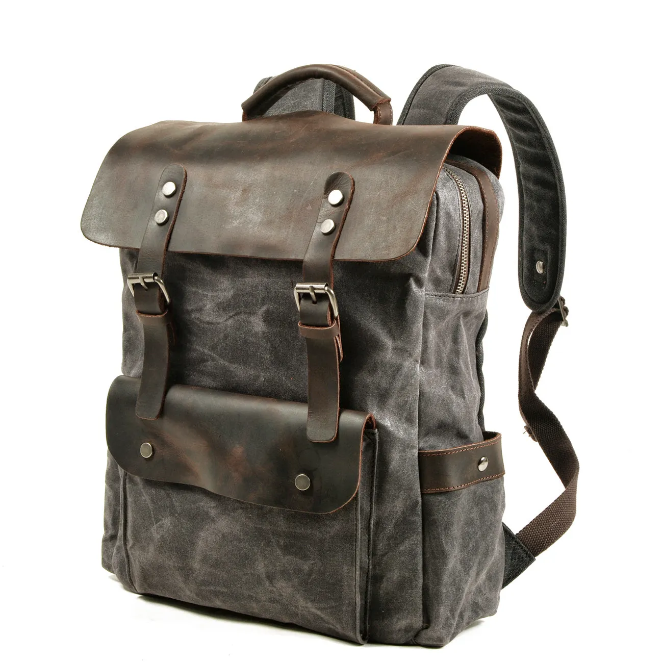 Carter Waxed Canvas Waterproof Backpack