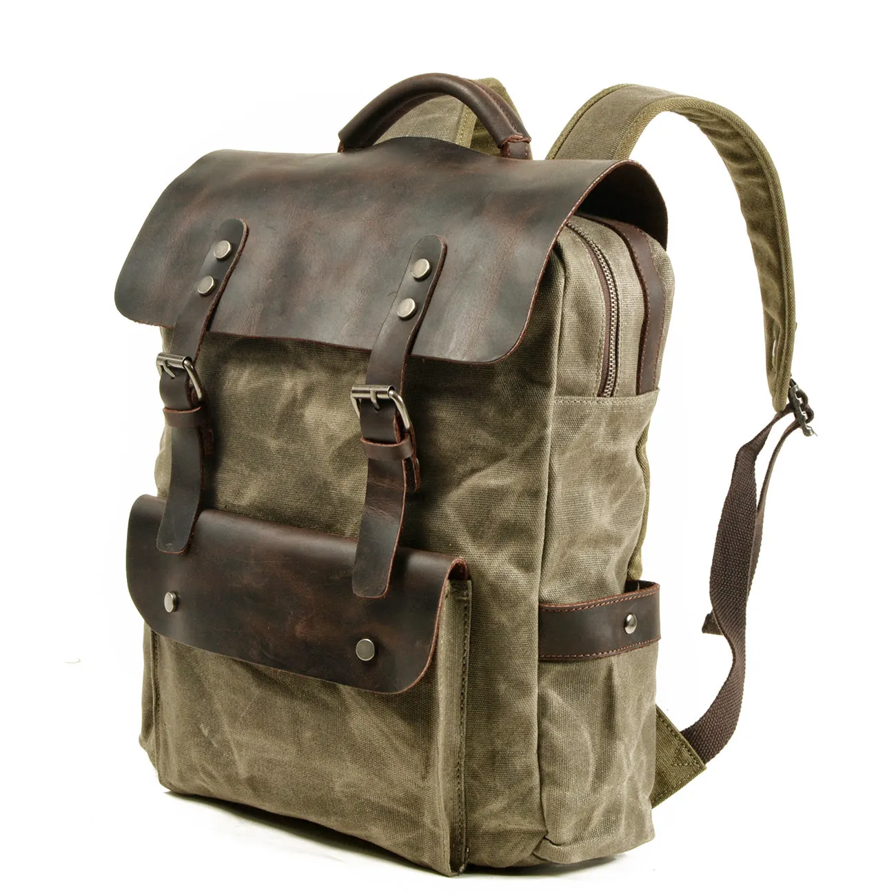 Carter Waxed Canvas Waterproof Backpack