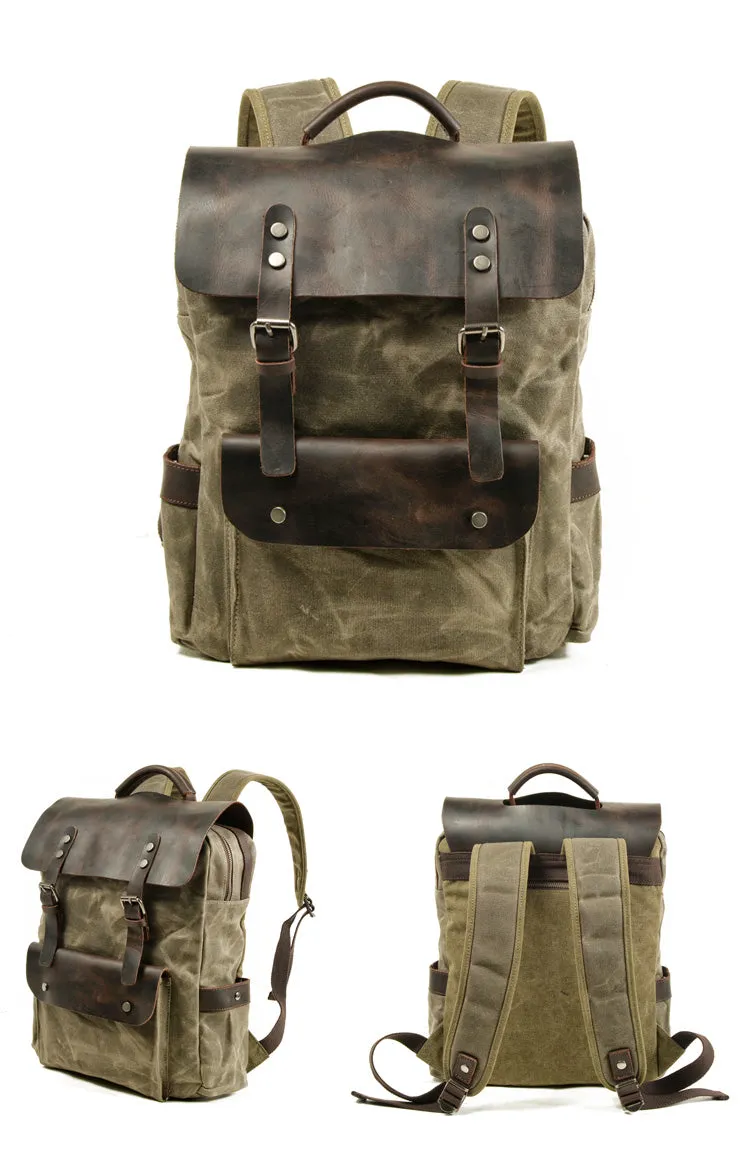 Carter Waxed Canvas Waterproof Backpack
