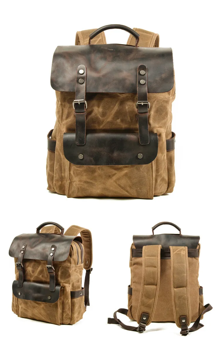 Carter Waxed Canvas Waterproof Backpack
