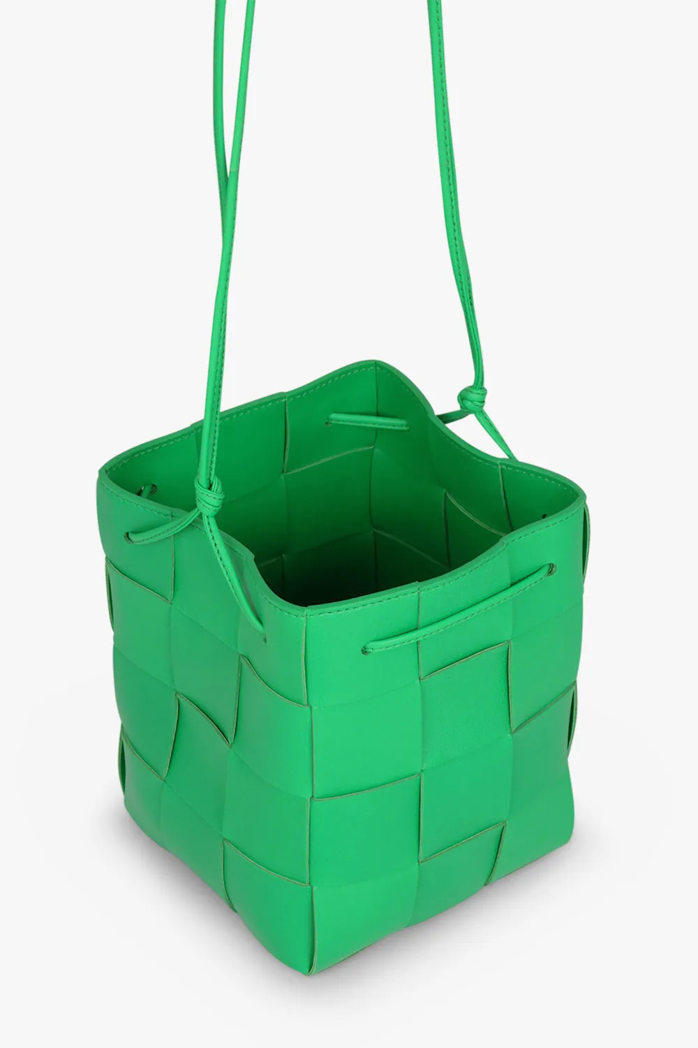 CASSETTE MINI BUCKET BAG | PARAKEET/GOLD