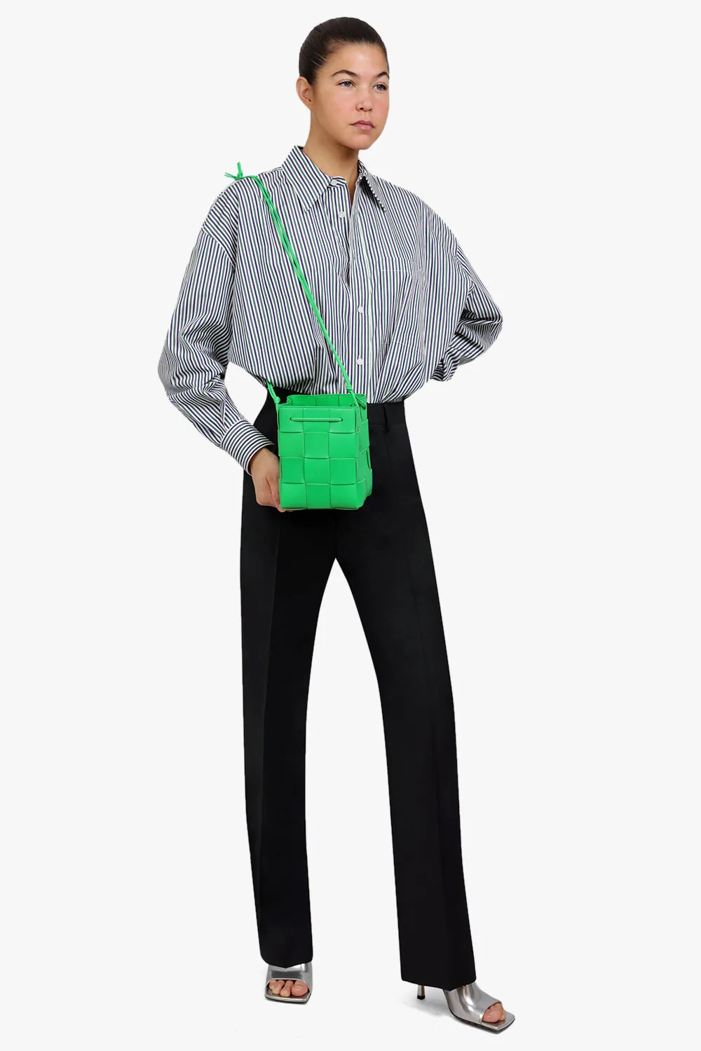 CASSETTE MINI BUCKET BAG | PARAKEET/GOLD