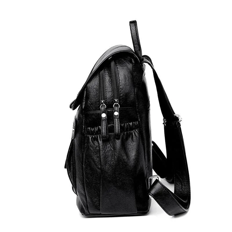 Casual Large Capacity Soft Backpack Vintage High Quality School Backpacks