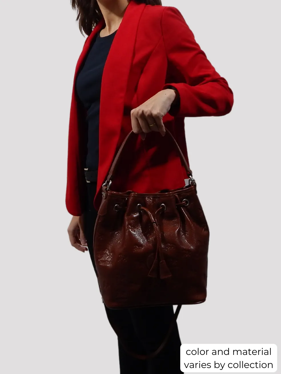 Cavalo Lusitano Leather Bucket Bag