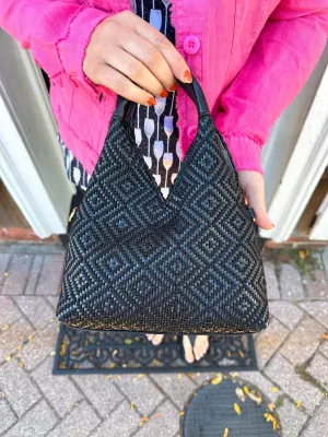 Cecily Vegan Woven Hobo