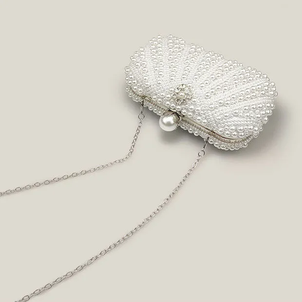 Celebrity Diamond Pearl French Clutch