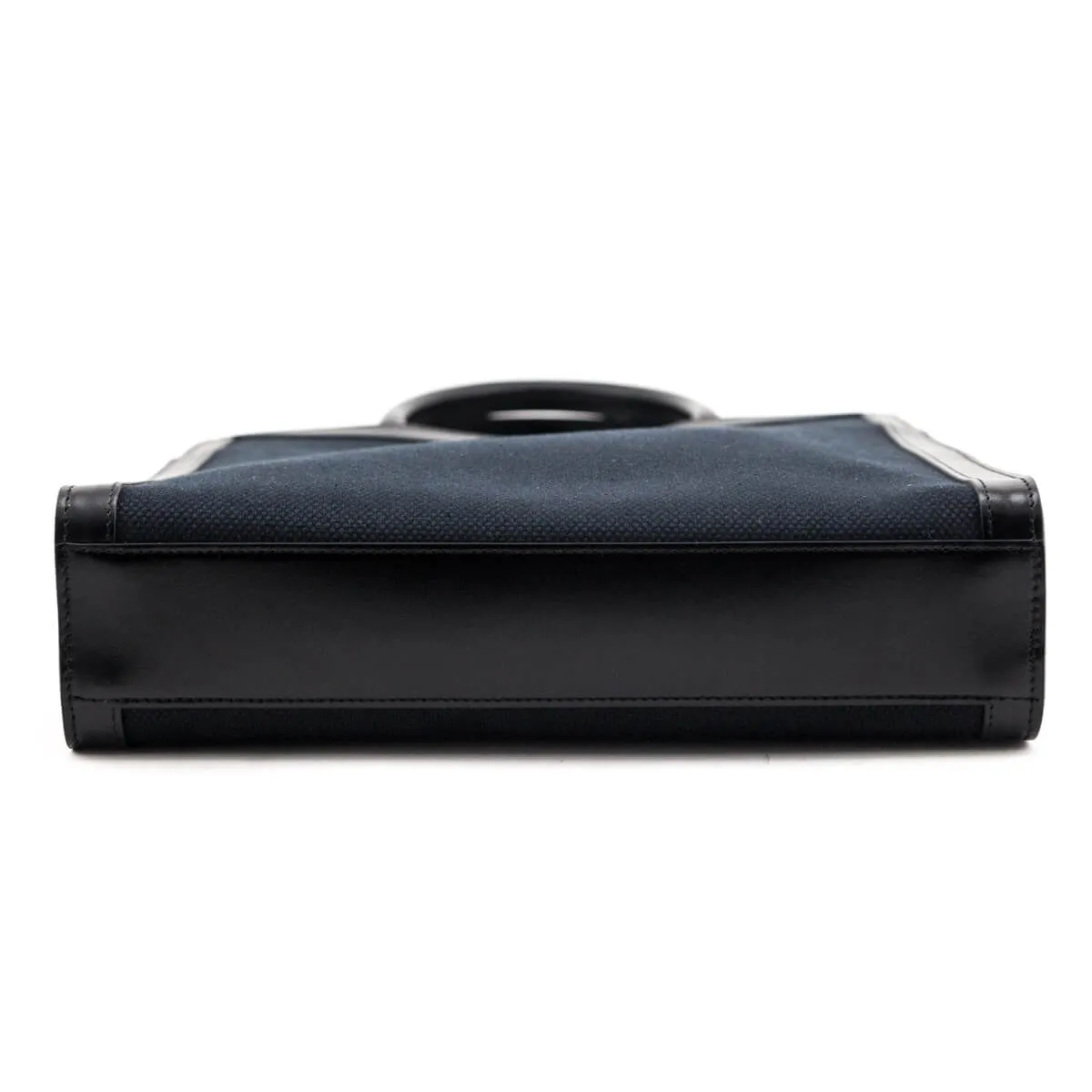 Celine Black Canvas & Calfskin Small Vertical Cabas Tote