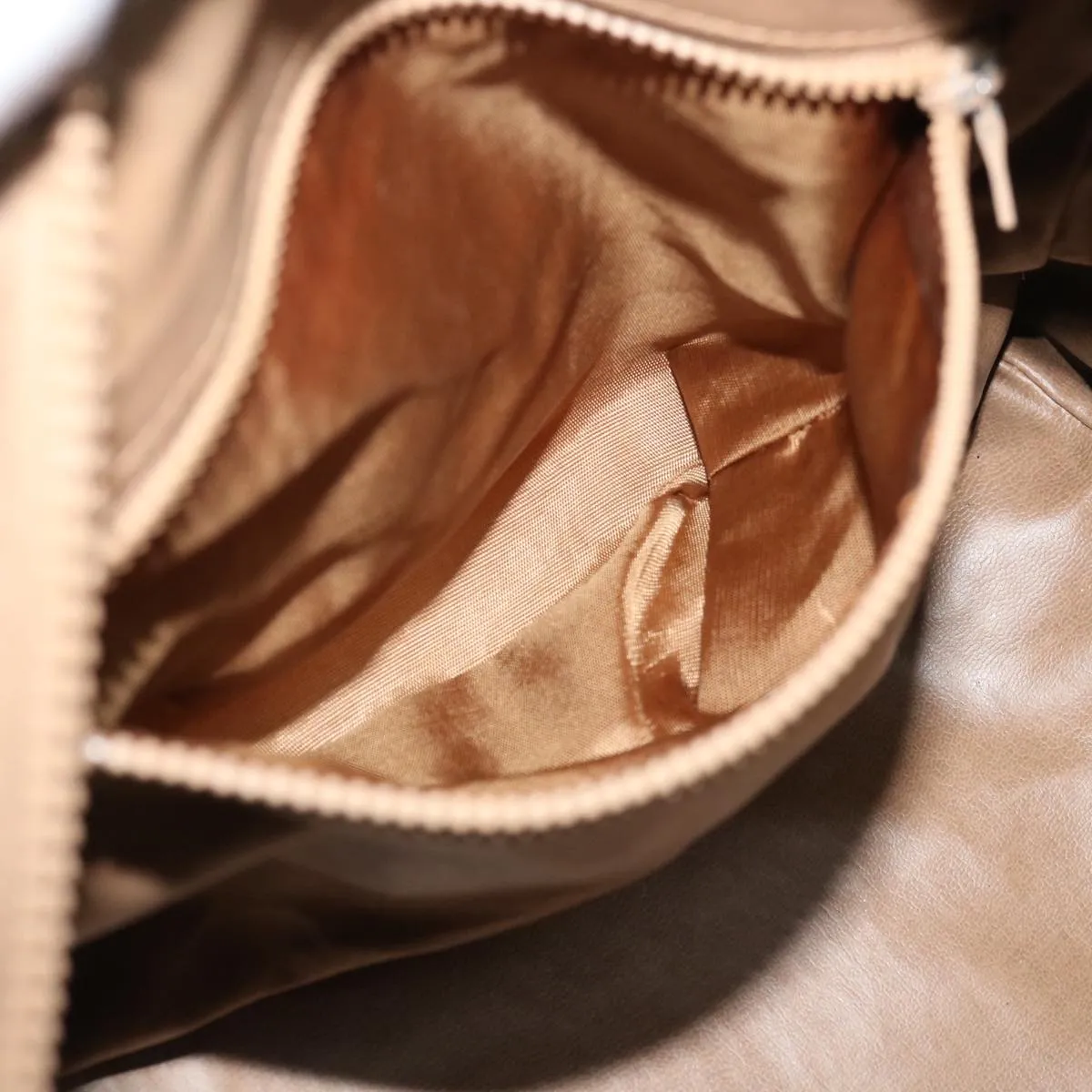 CELINE C Macadam Canvas Boston Bag Beige Auth yk11254