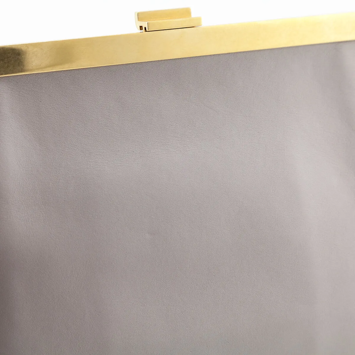 Celine Gray Smooth Calfskin Mini Clasp Bag