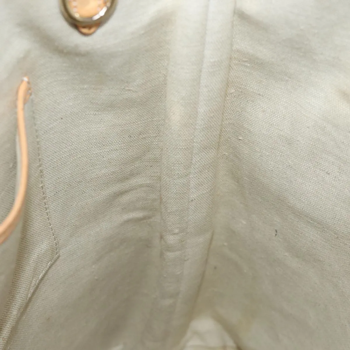 CELINE Horse Carriage Macadam Canvas Tote Bag PVC Leather 2way Gray Auth 73244
