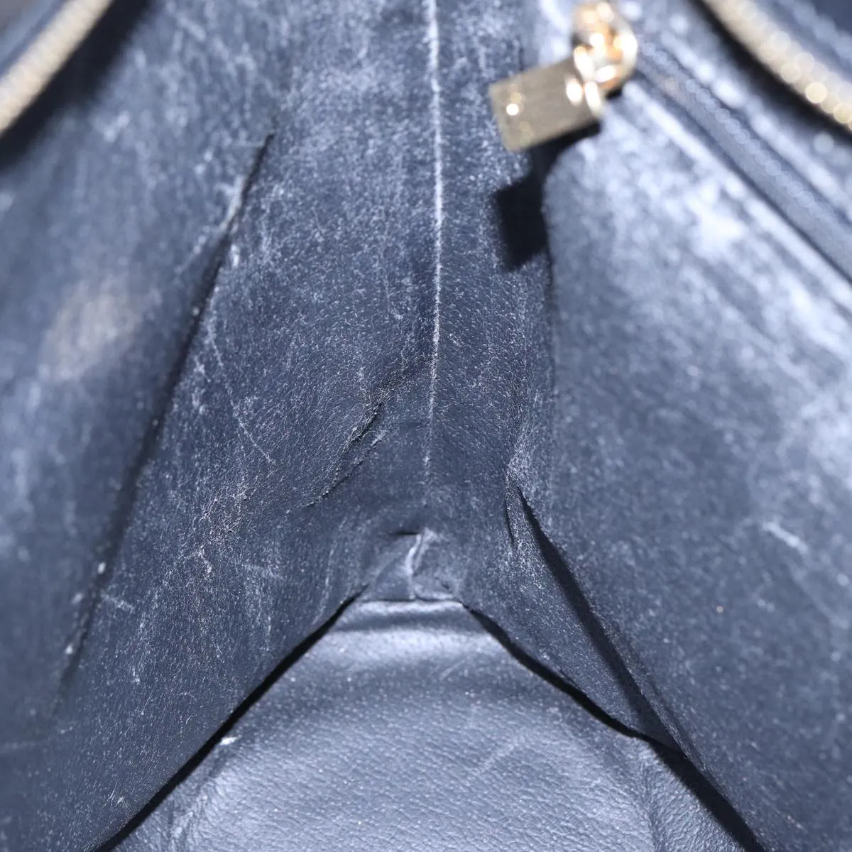 CELINE Macadam Canvas Tote Bag PVC Black Auth ar12226