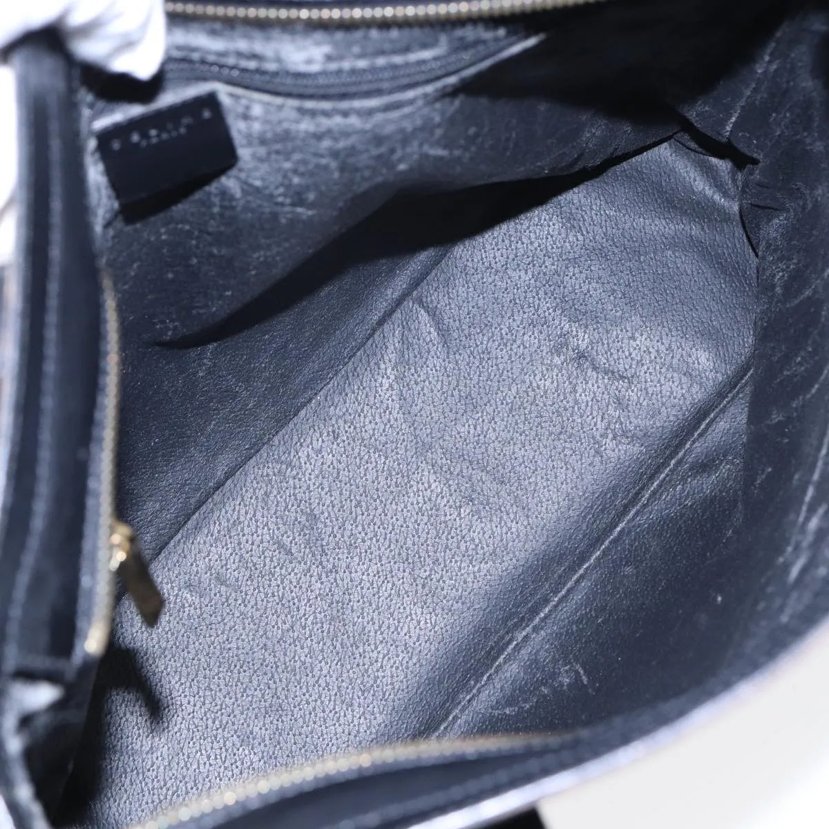 CELINE Macadam Canvas Tote Bag PVC Black Auth ar12226