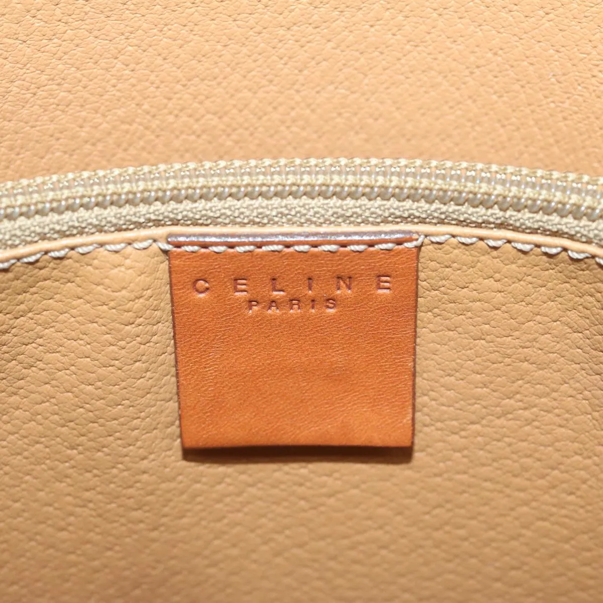 CELINE Macadam Canvas Tote Bag PVC Brown Auth yk10484