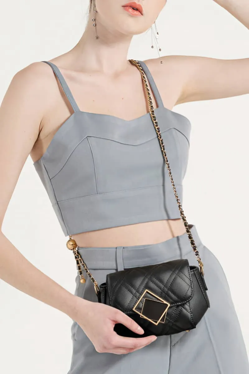 Chain messenger bag PU small bag