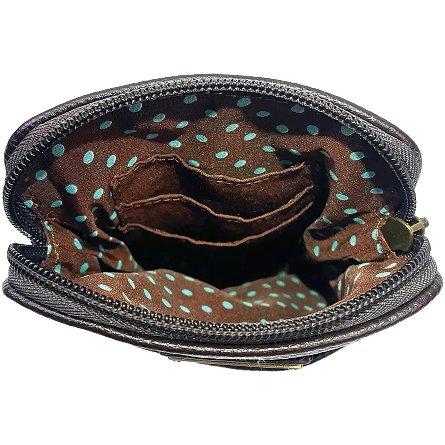 Chala Mermaid Tail Dazzled Cellphone Crossbody Teal Synthetic