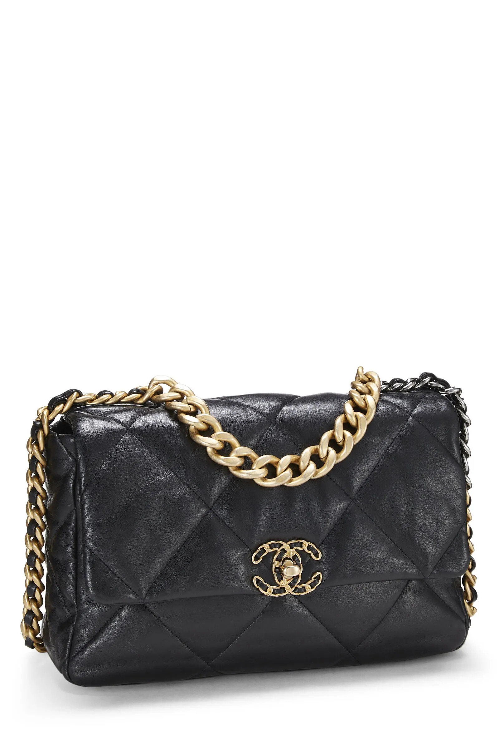 CHANEL 19 QUILTED LAMBSKIN LARGE FLAP BAG