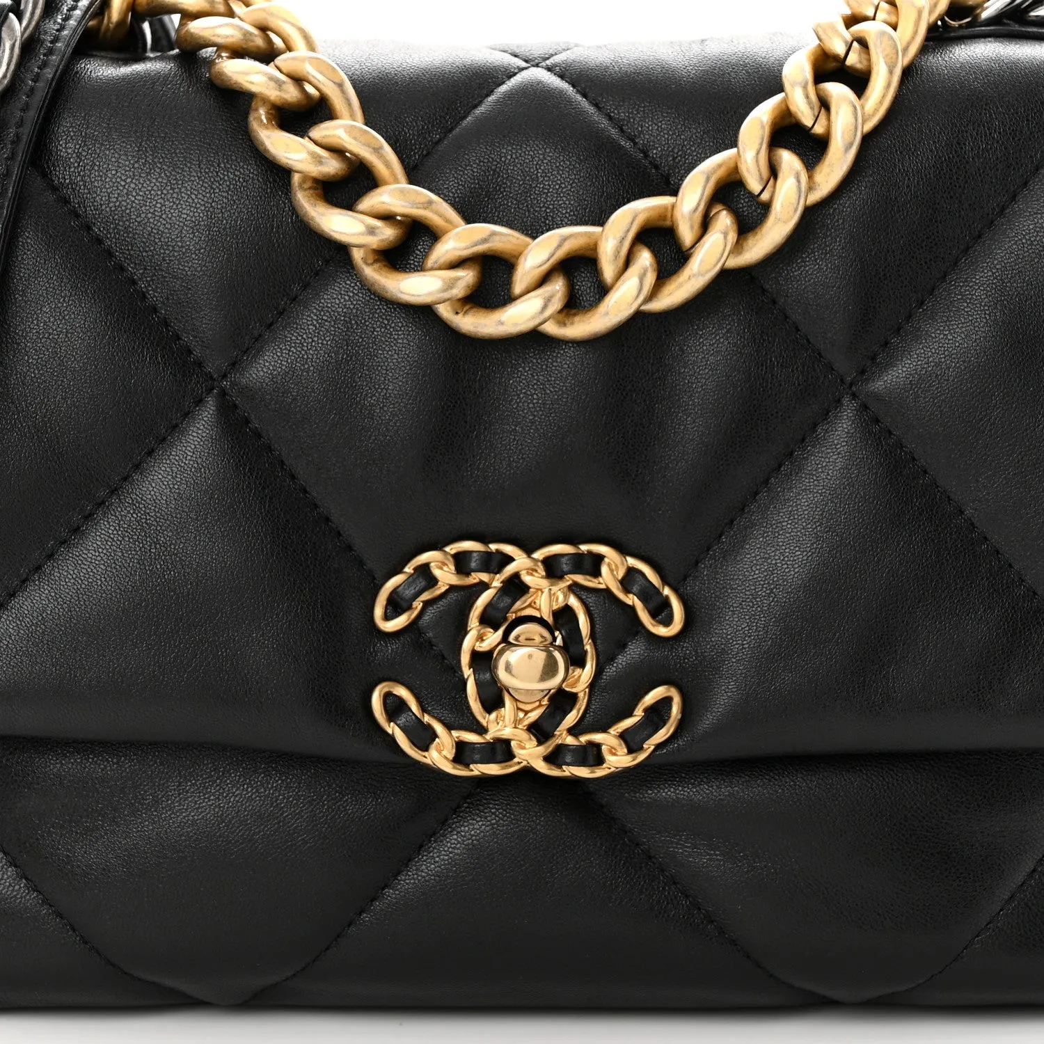 CHANEL 19 QUILTED LAMBSKIN LARGE FLAP BAG