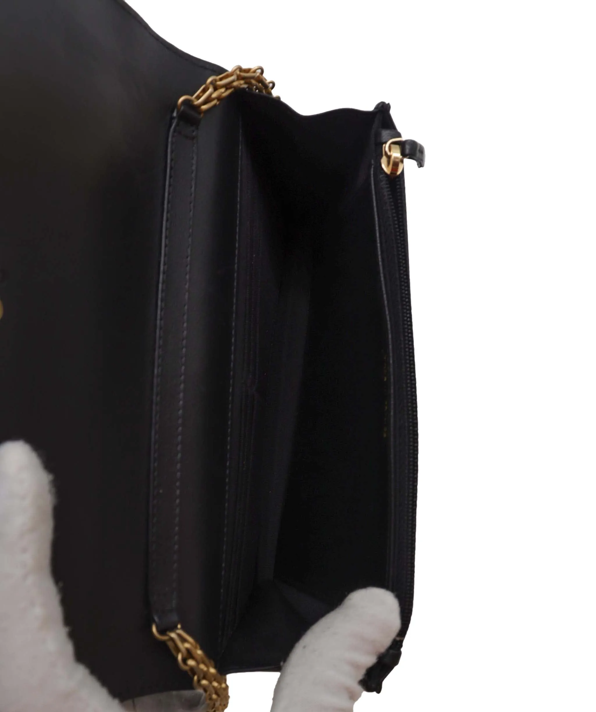Chanel 2019 Gold pyramid 2.55 Crocodile Reissue Wallet On Chain crossbody bag - DXBS2699
