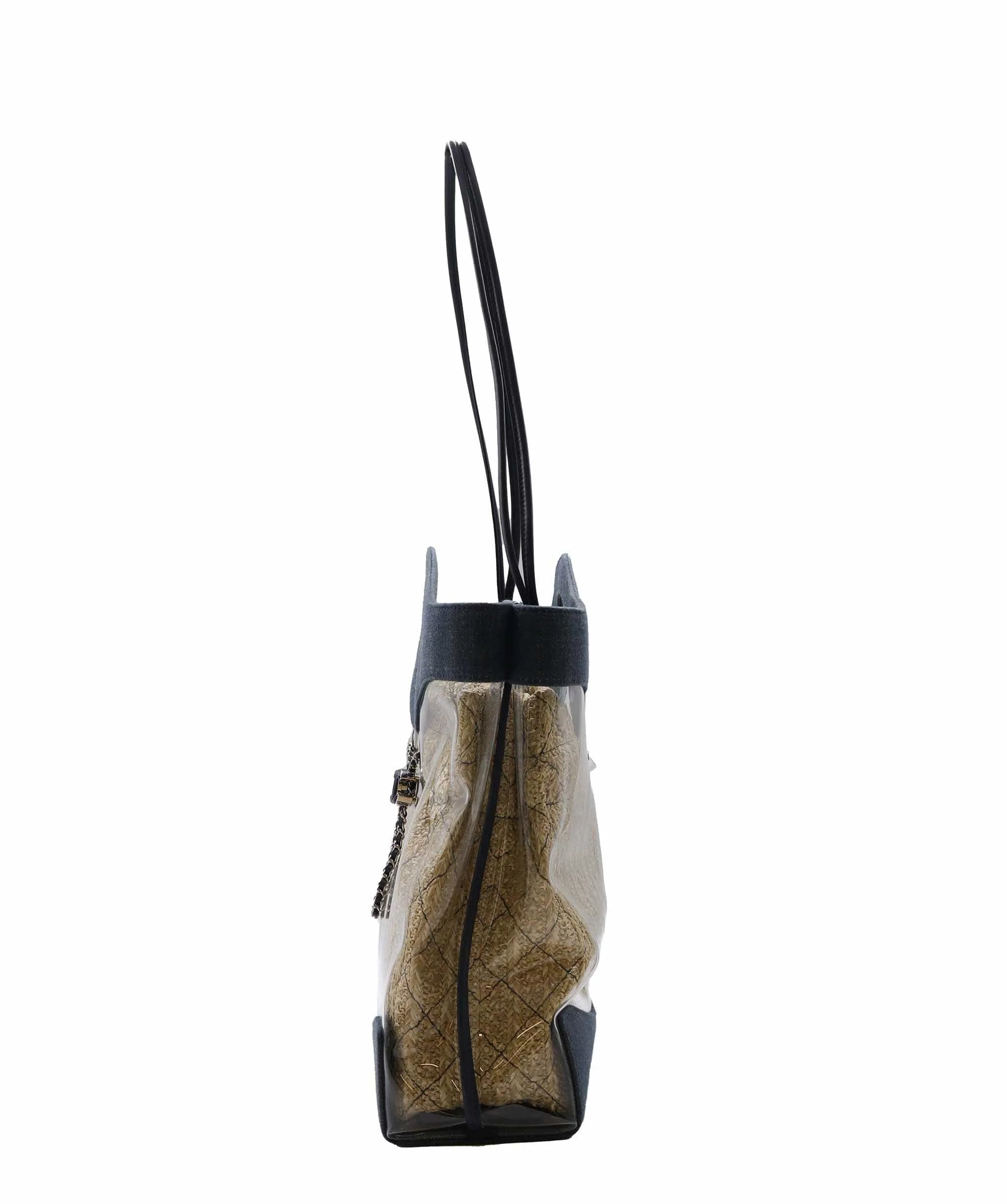 CHANEL 31 PVC & RAFFIA TOTE BAG RJC4444