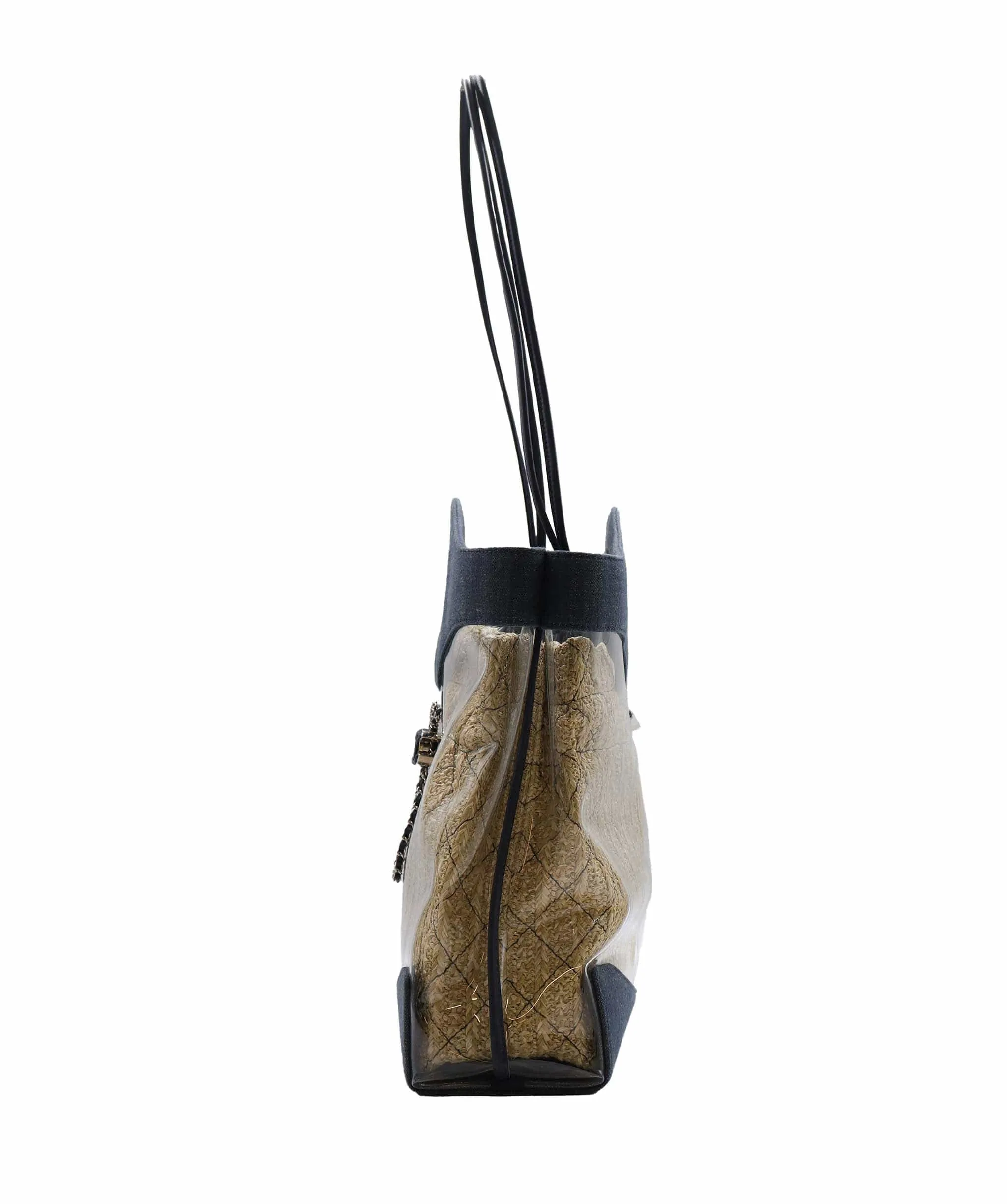 CHANEL 31 PVC & RAFFIA TOTE BAG RJC4444