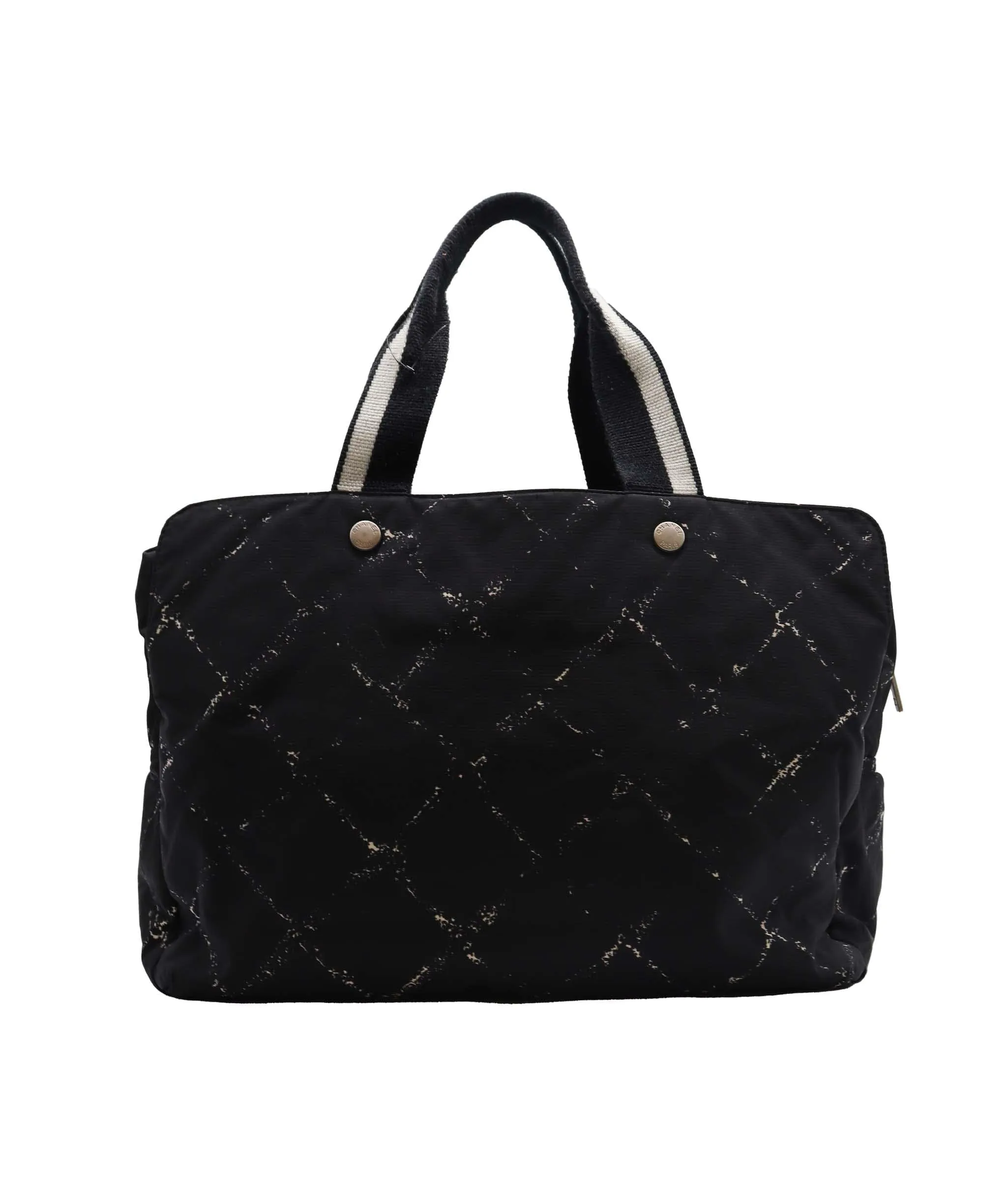 Chanel Black Nylon Travel Tote Bag AGC2038