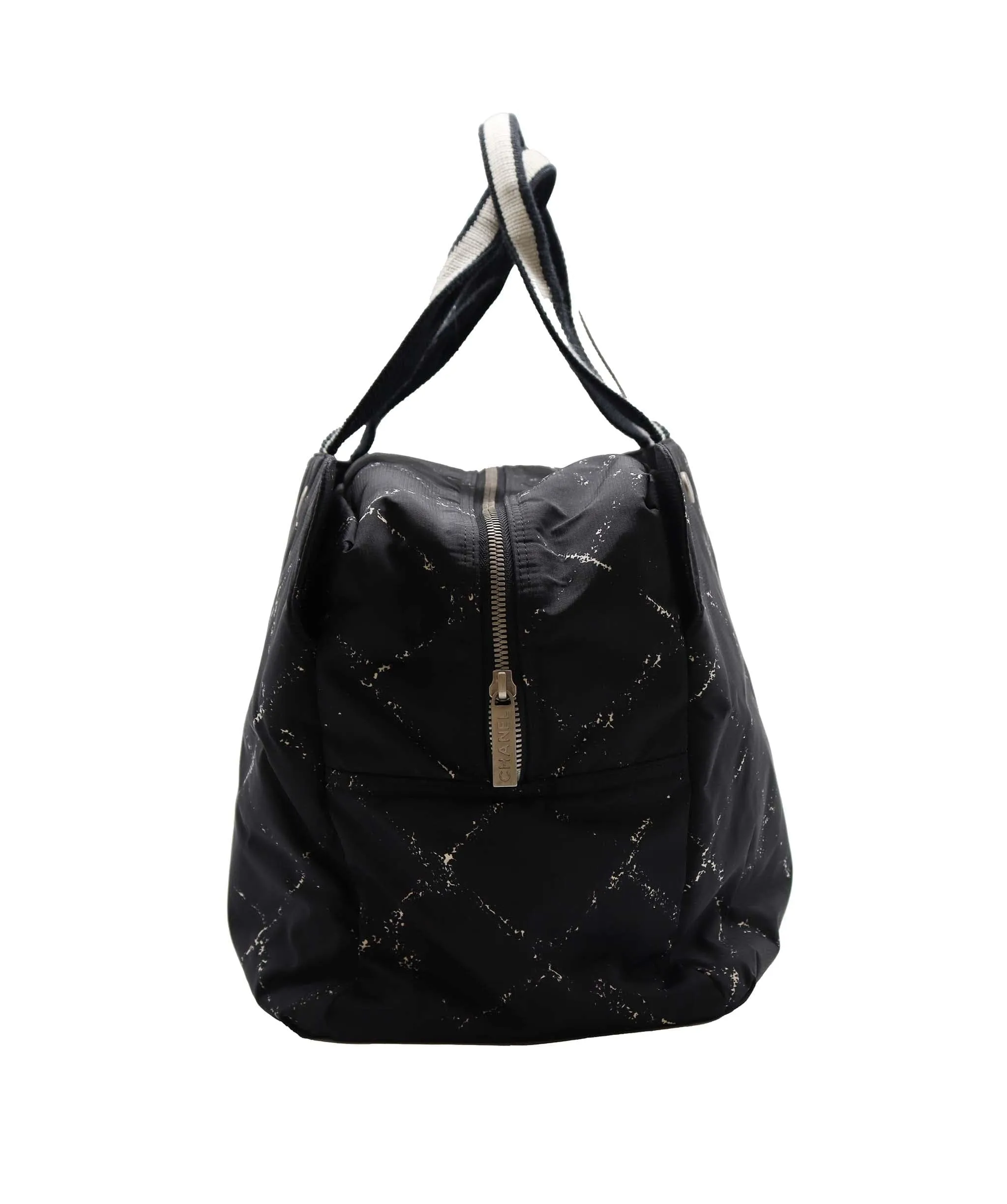 Chanel Black Nylon Travel Tote Bag AGC2038