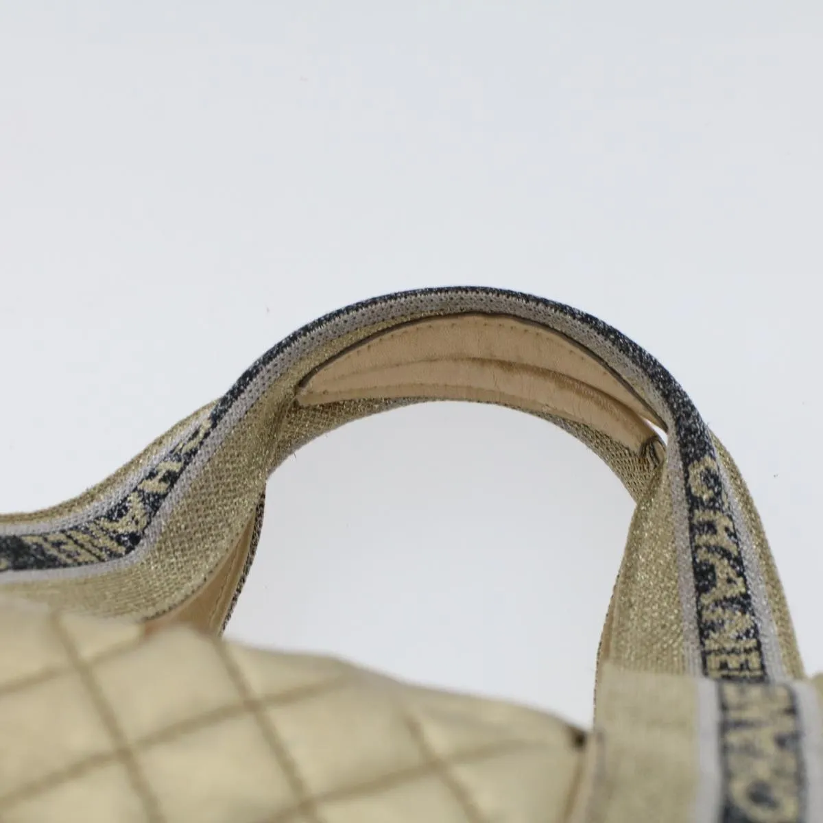 CHANEL Boston Bag Patent leather Gold Tone CC  yb278