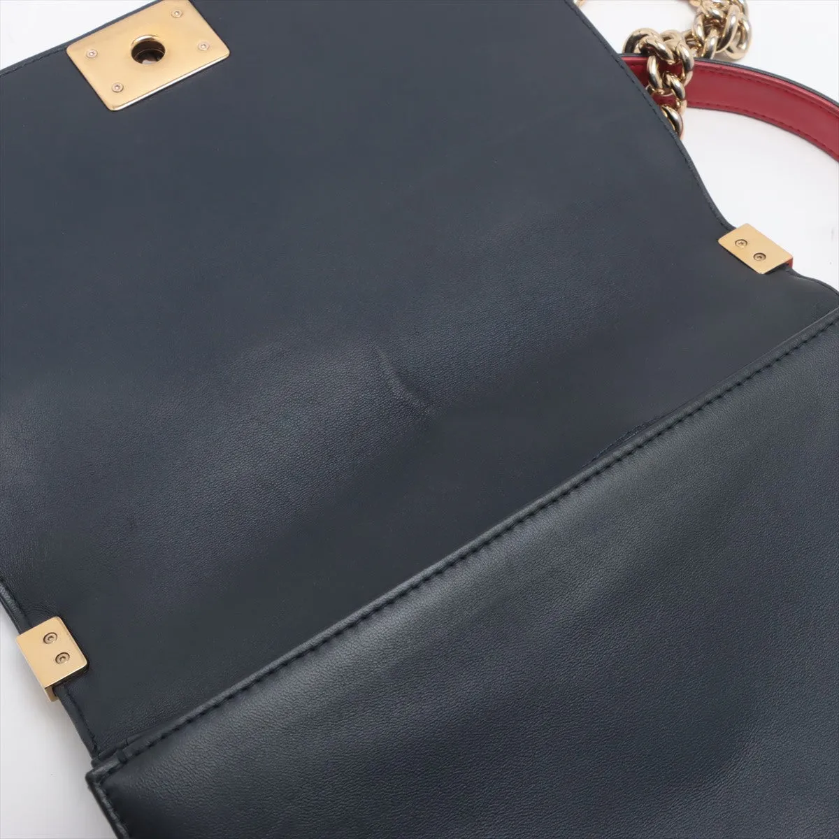 Chanel Brown Canvas Boy shoulder bag