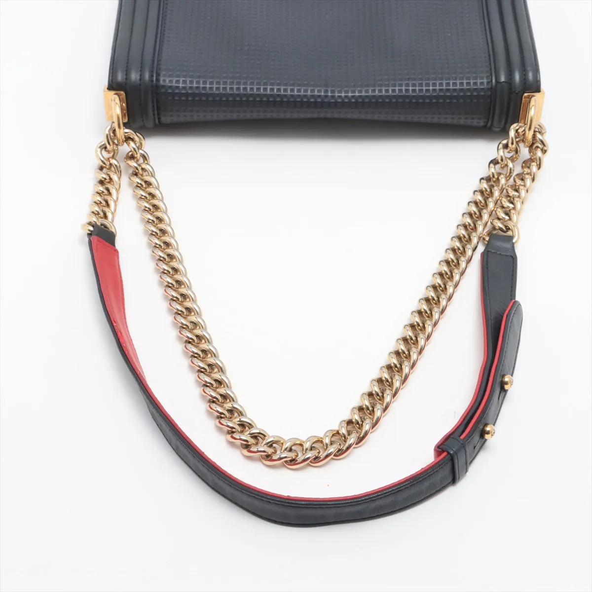 Chanel Brown Canvas Boy shoulder bag
