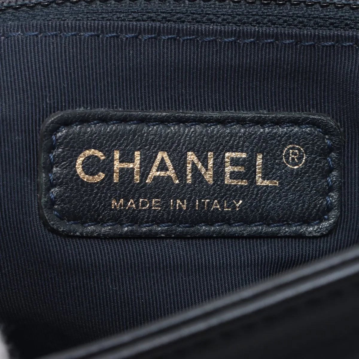 Chanel Brown Canvas Boy shoulder bag