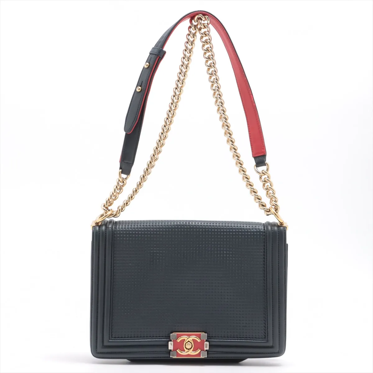 Chanel Brown Canvas Boy shoulder bag