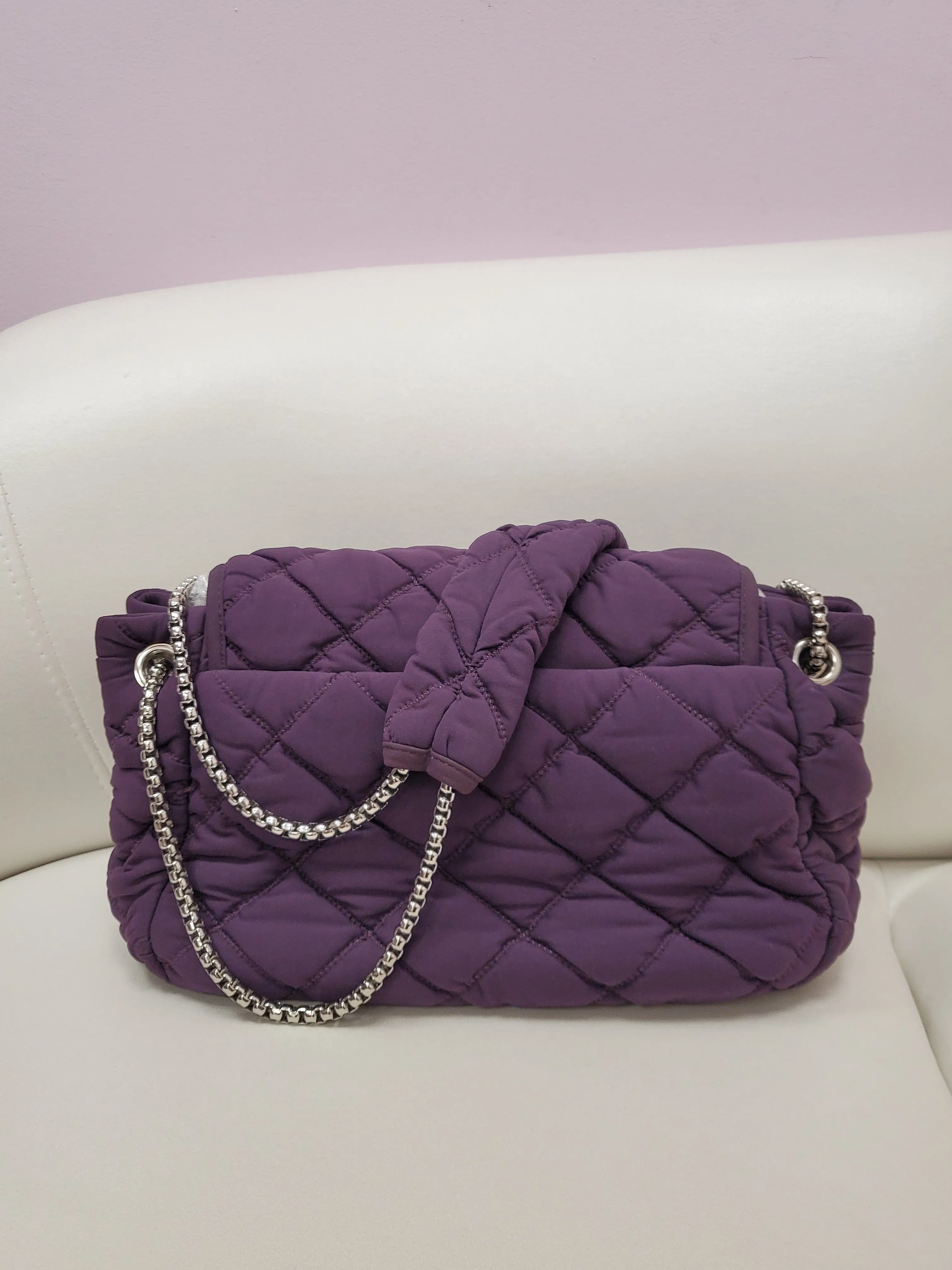 Chanel Bubble Quilted Flap Purple SYC1037