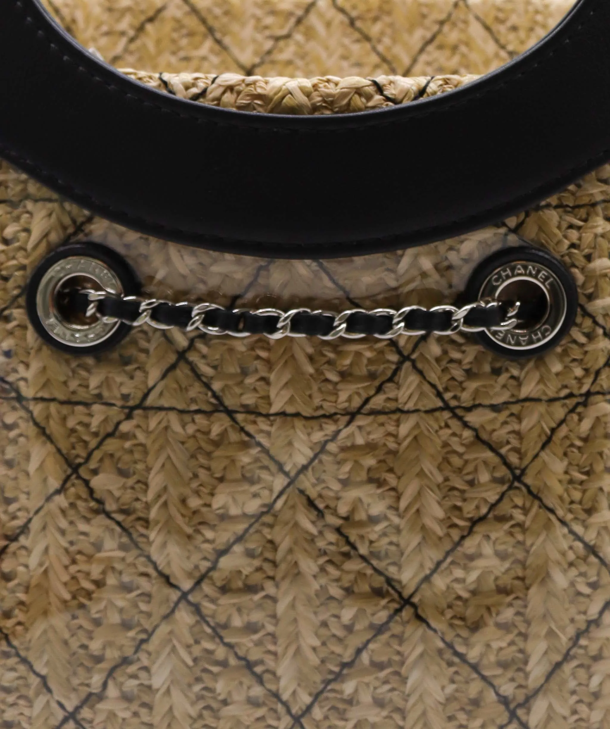 Chanel By The Sea Beach PVC & Raffia Tote Bag AGC2044