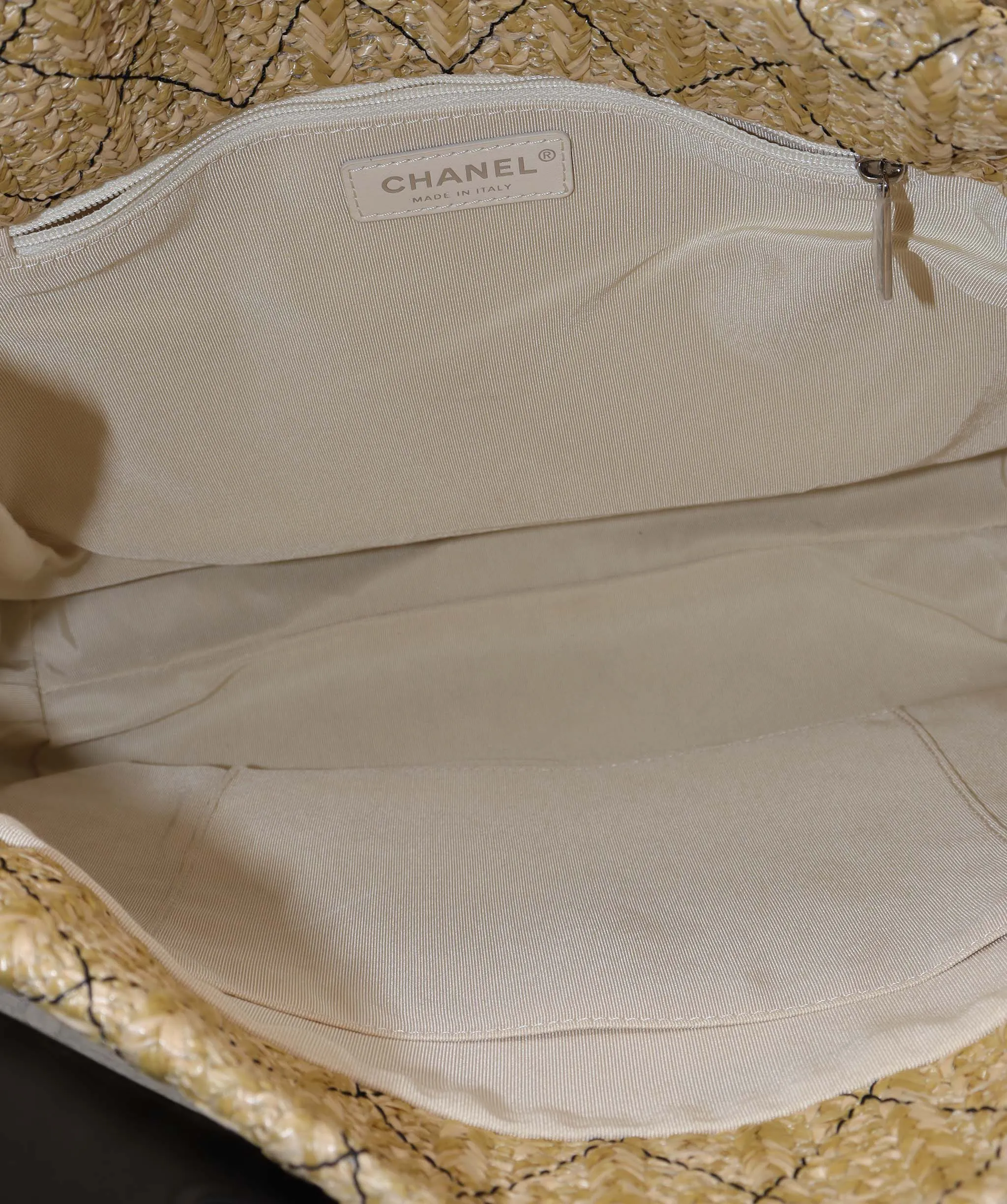Chanel By The Sea Beach PVC & Raffia Tote Bag AGC2044