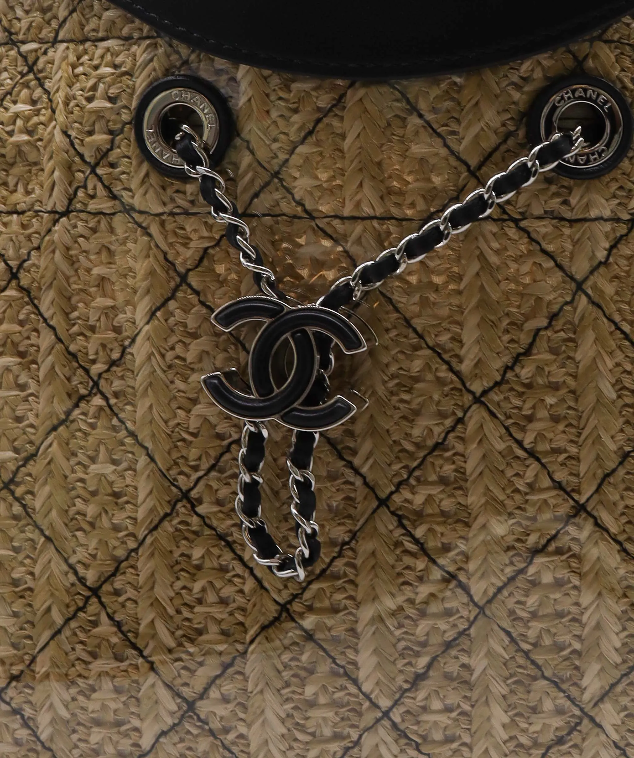 Chanel By The Sea Beach PVC & Raffia Tote Bag AGC2044