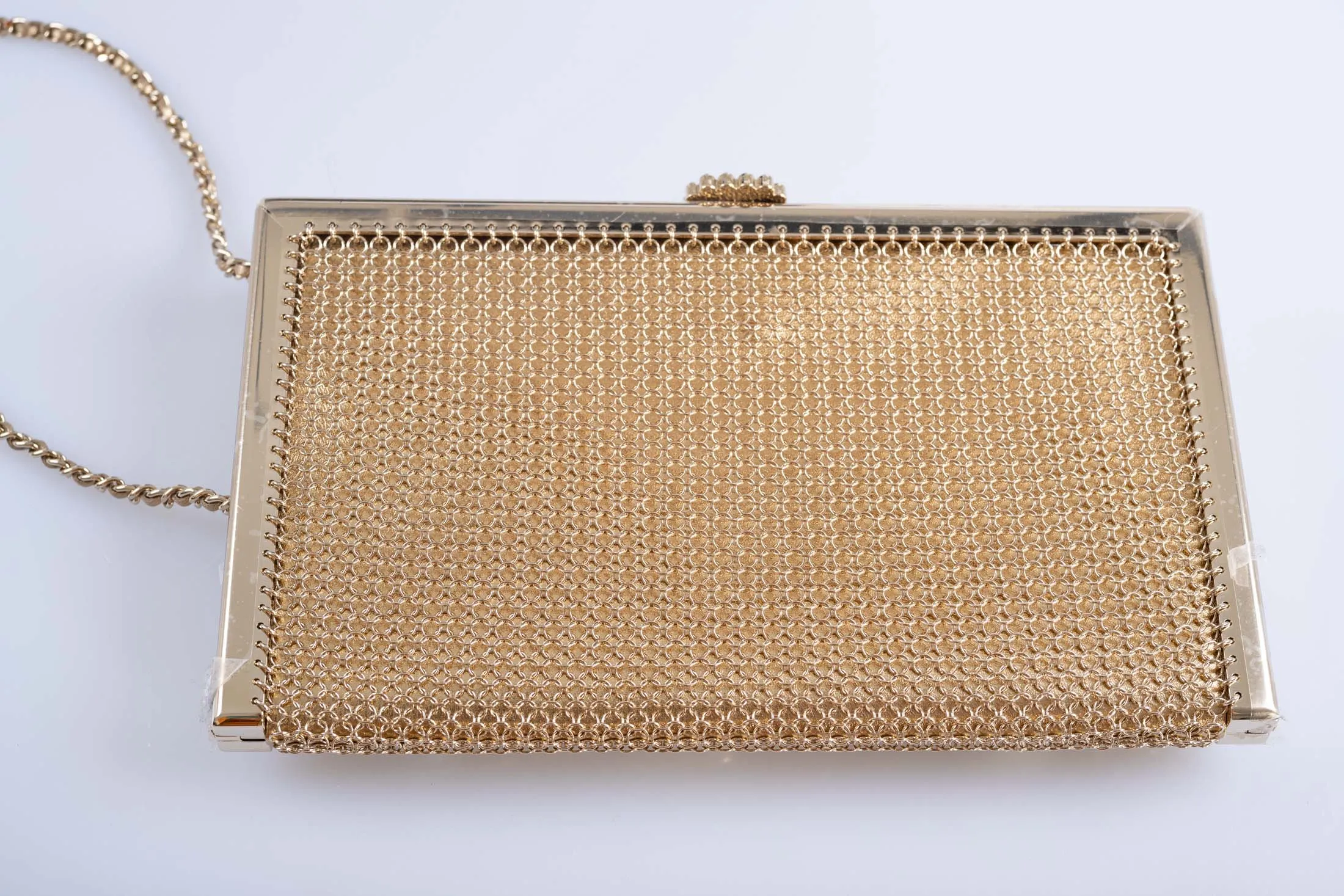 Chanel CC Camellia Charm Bag Pearls and Pink Enamel with Gold Hardware