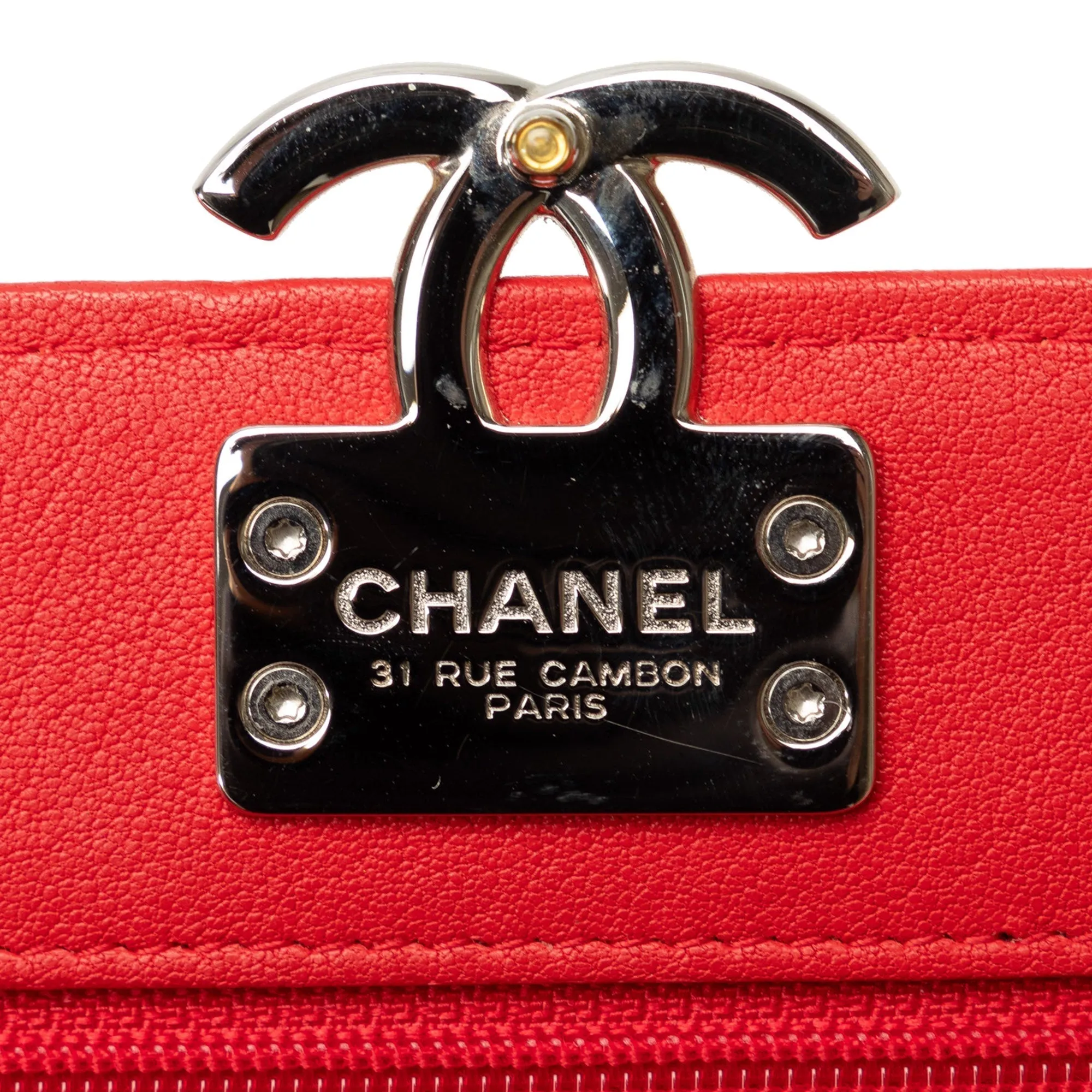 Chanel CC Lambskin Wallet on Chain Crossbody Bag