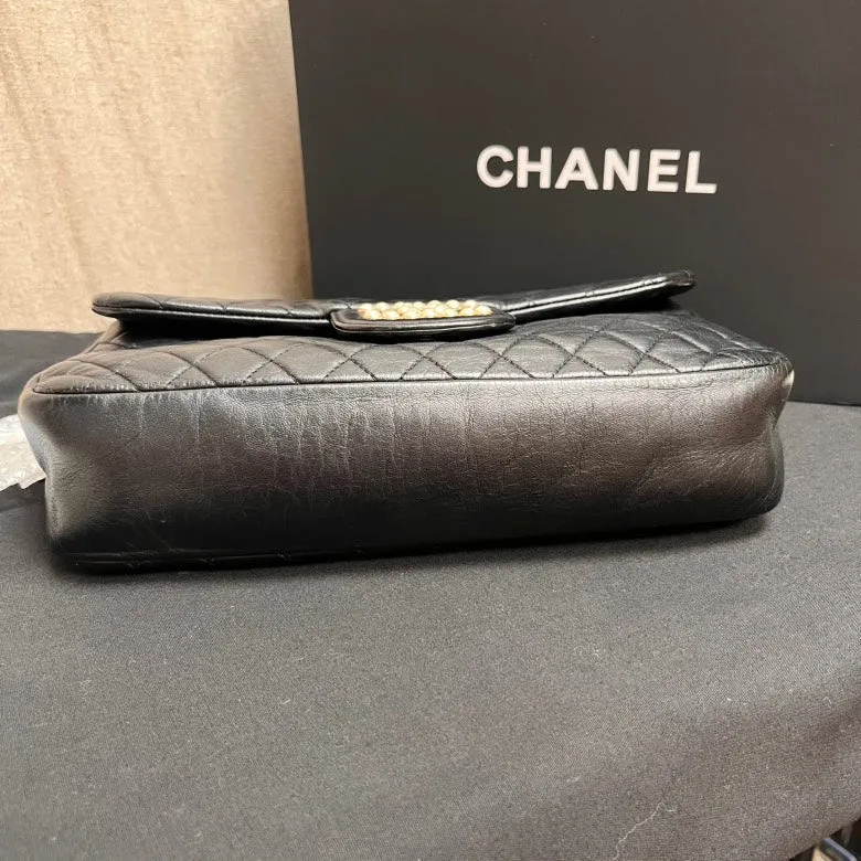 Chanel Classic Black Quilted Leather Shoulder Bag