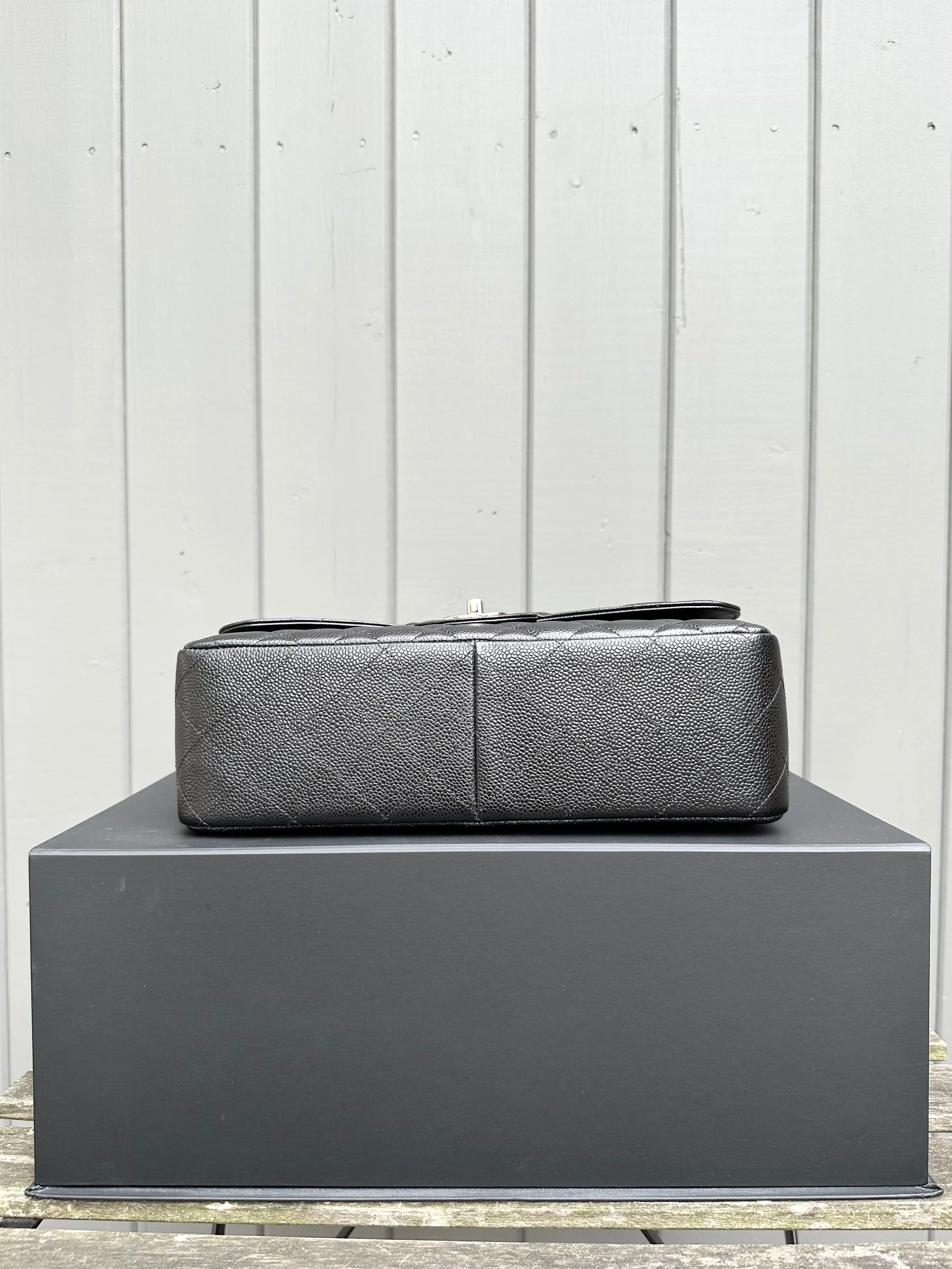 CHANEL Classic Jumbo Double Flap Bag in SHW