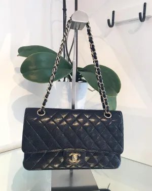 CHANEL Classic Medium Double Flap in Caviar Leather