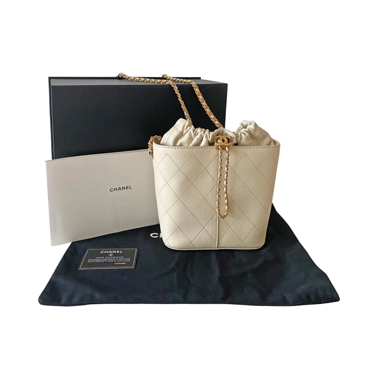Chanel Drawstring Bucket Bag
