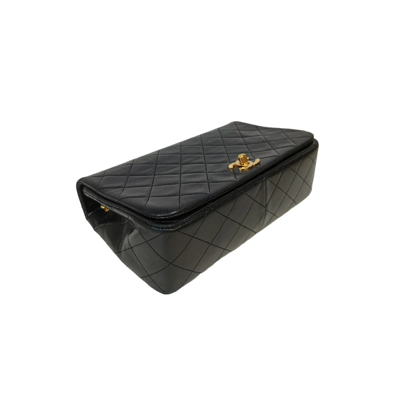 Chanel Full Flap Bag Black Lambskin Gold