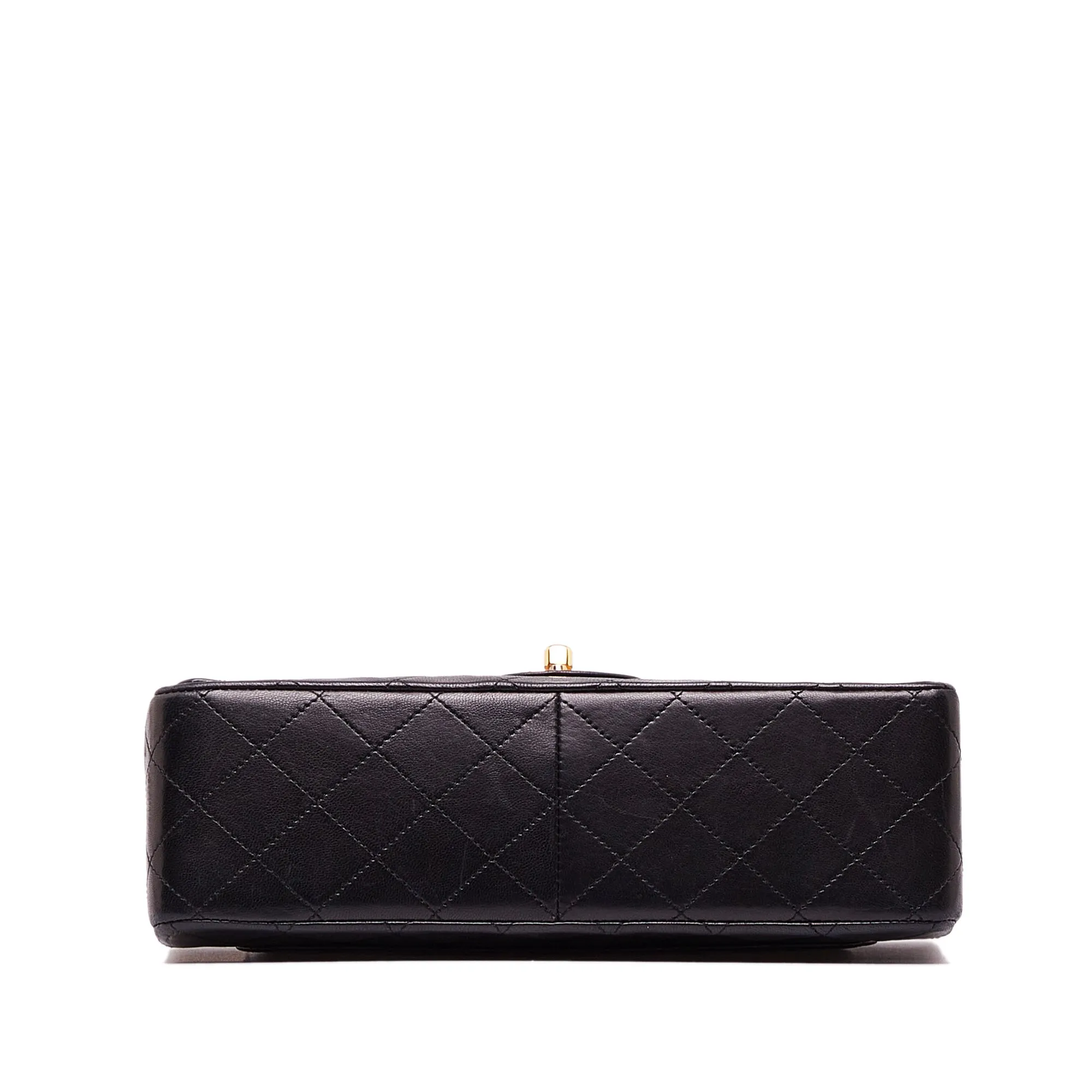 CHANEL Medium Tall Classic Lambskin Double Flap Shoulder Bag
