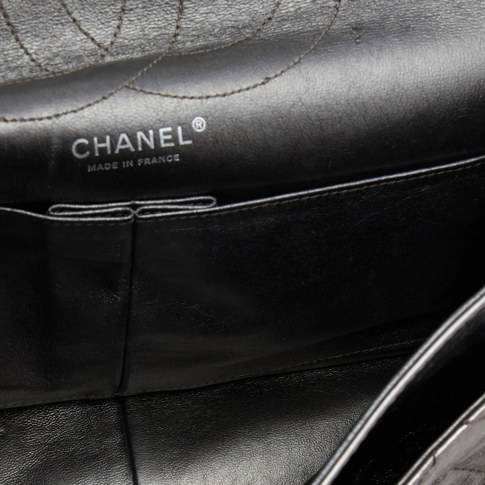 Chanel Metallic Quilted Aged Leather Reissue 2.55 Classic 227 Flap Bag