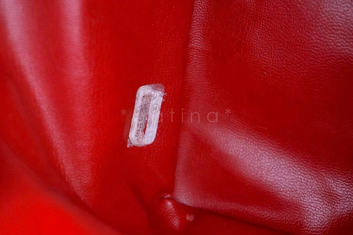 Chanel Vintage Red Caviar CC Drawstring Bucket Bag 24k GHW