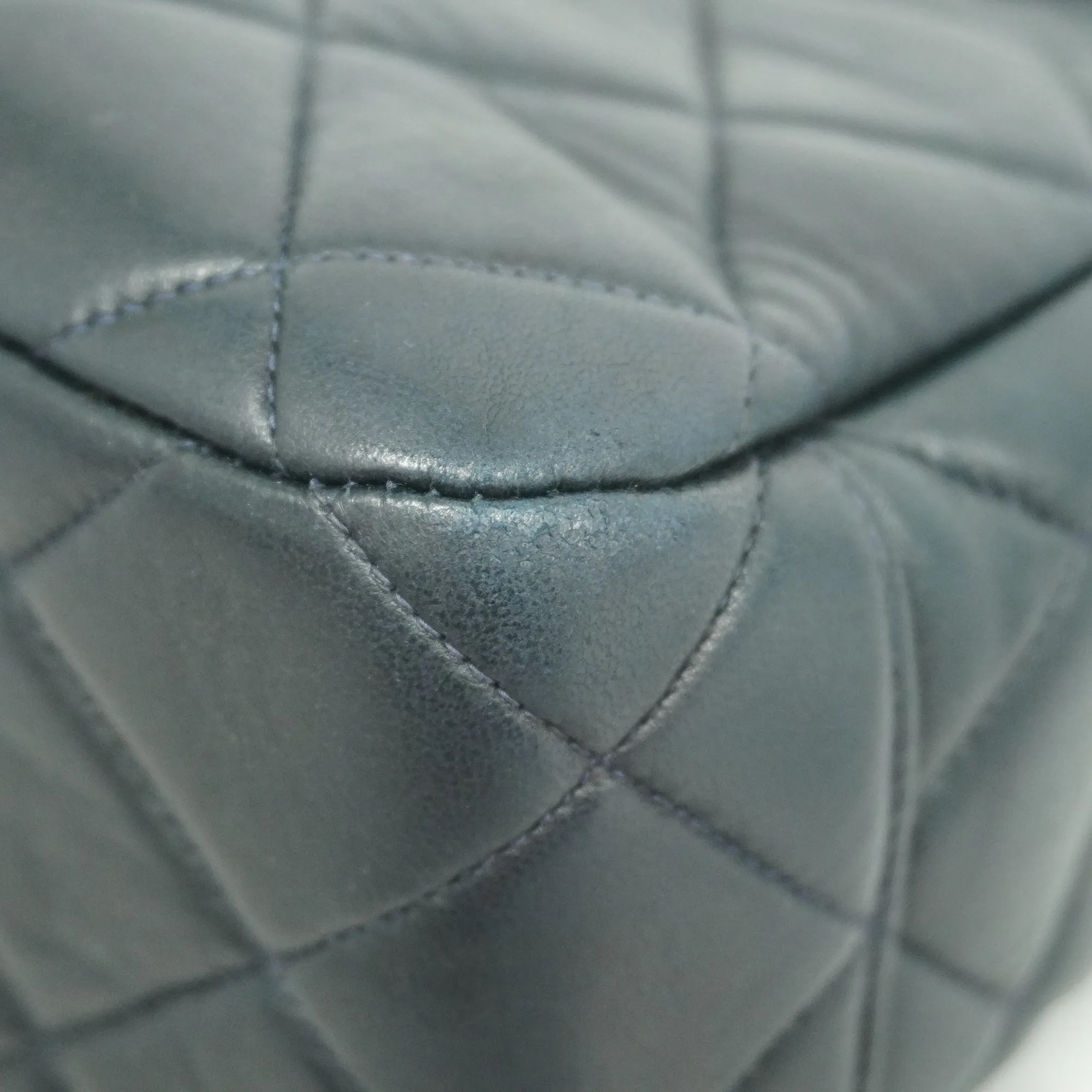 Chanelauth  Matelasse Handbag Women's Leather Handbag Navy